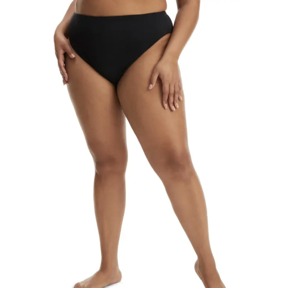 GOOD AMERICAN Good Waist Scuba High-rise Bikini Bottom